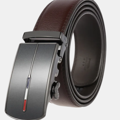 Ceinture Élégante pour Homme à Boucle Automatique Belts Electro Paris Marron B 110 cm