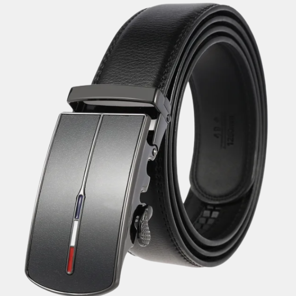 Ceinture Élégante pour Homme à Boucle Automatique Belts Electro Paris Noir B 110 cm