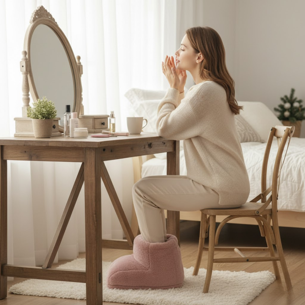Chaleur douce Chauffe-Pieds Sans Fil à Chaleur Réglable sur 3 Niveaux Haus & Garten > Haushaltswaren > Haushaltsgeräte > Heizdecken & Heizkissen Electro Paris