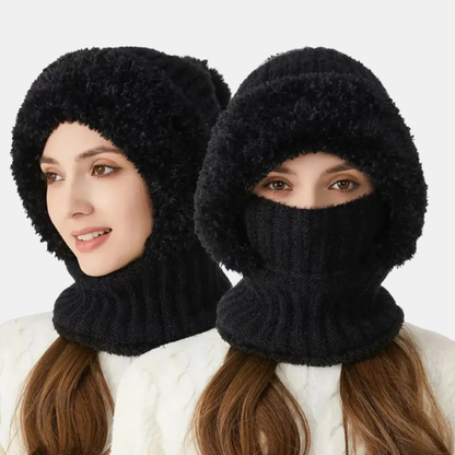 Chapeau Tricot Douillet – Balaclava et Pompon Balaclavas Electro Paris Noir