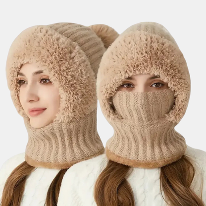 Chapeau Tricot Douillet – Balaclava et Pompon Balaclavas Electro Paris Kaki