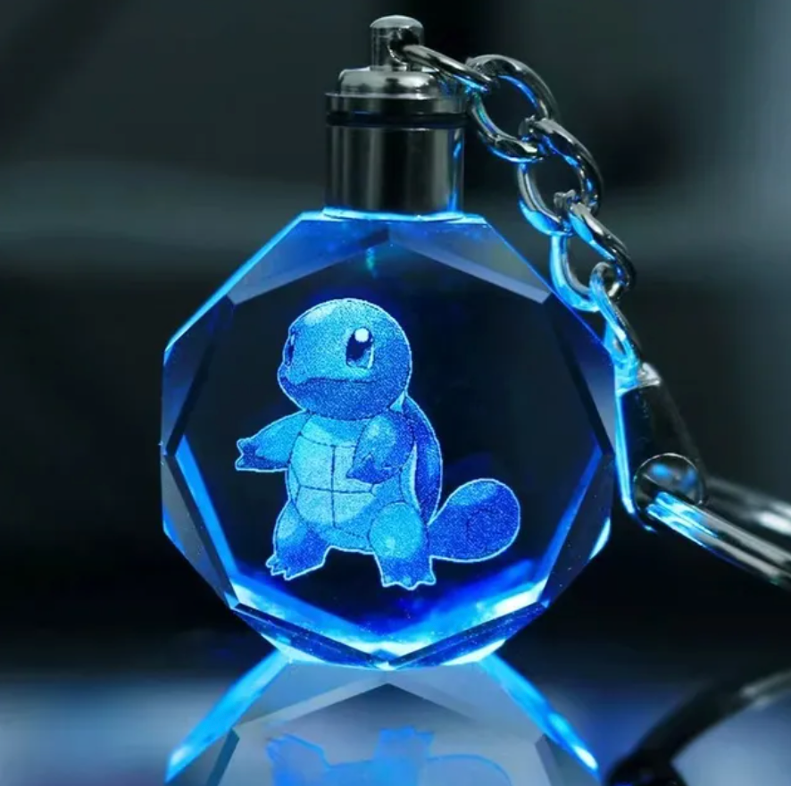 Porte-Clés Cristal 3D Personnalisé – Cadeau au Design de Personnage Unique Home & Decoration Electro Paris Squirtle