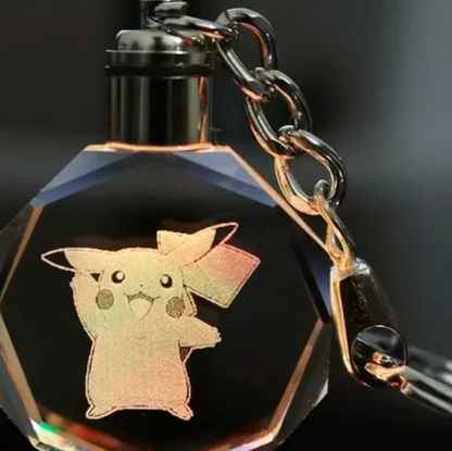 Porte-Clés Cristal 3D Personnalisé – Cadeau au Design de Personnage Unique Home & Decoration Electro Paris Pikachu