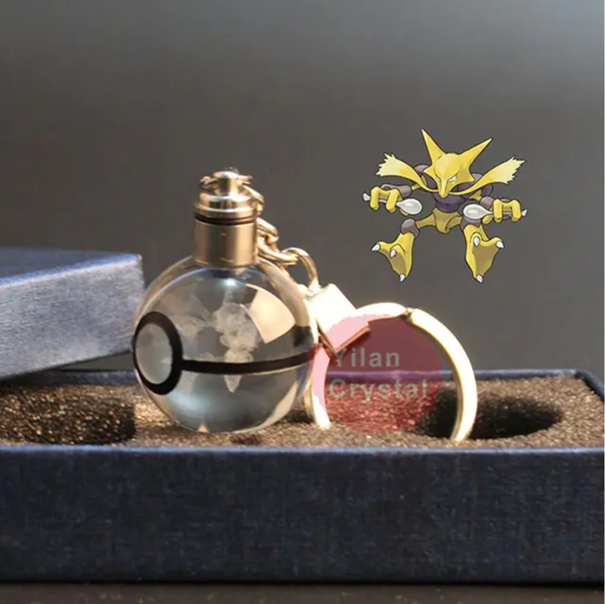 Porte-Clés Cristal 3D Personnalisé – Cadeau au Design de Personnage Unique Home & Decoration Electro Paris Alakazam