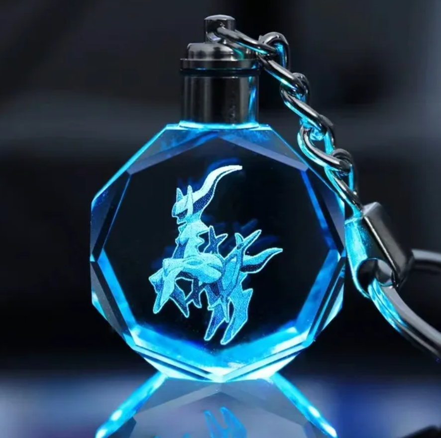 Porte-Clés Cristal 3D Personnalisé – Cadeau au Design de Personnage Unique Home & Decoration Electro Paris Arceus