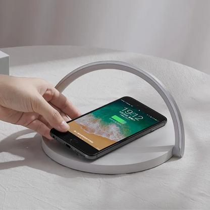 Chargeur Sans Fil avec Lampe de Bureau LED Réglable pour Bureaux et Tables de Chevet Éclairage Electro Paris