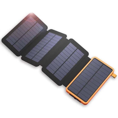 Chargeur Solaire Portable 25000mAh – Batterie Externe pour Aventures Extérieures Chargeurs de batterie portables Electro Paris Orange Noir 8000mAh