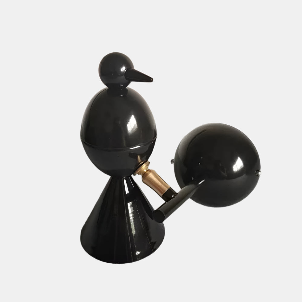 Charmante applique murale LED inspirée des oiseaux pour l'intérieur Wall lamps Electro Paris Noir