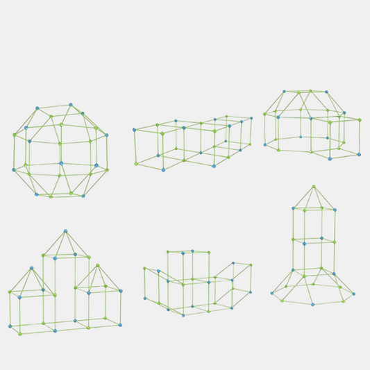 Château Magique – Jeu et Aventure Fantastique Home and decoration Electro Paris 51PCS tubes + 36 balles