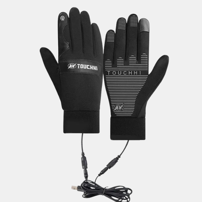 Chauffe-Mains USB pour Hiver – Gants Étanches et Tactiles winter gloves Electro Paris Noir M