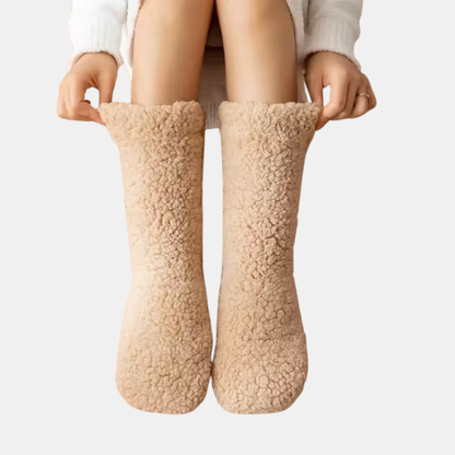 Chaussettes Thermiques en Peluche – Douceur et Chaleur pour l’Hiver Kleding & accessoires > Kleding > Sokken > Huissokken Electro Paris Brun clair