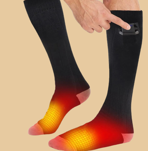 Chaussettes Chauffantes Unisexes pour l'Hiver – Chauffe-Pieds Rechargeables pour le Ski Chaussettes chauffantes Electro Paris