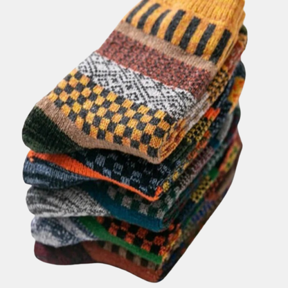 Chaussettes Thermiques Scandinaves en Laine Mélangée