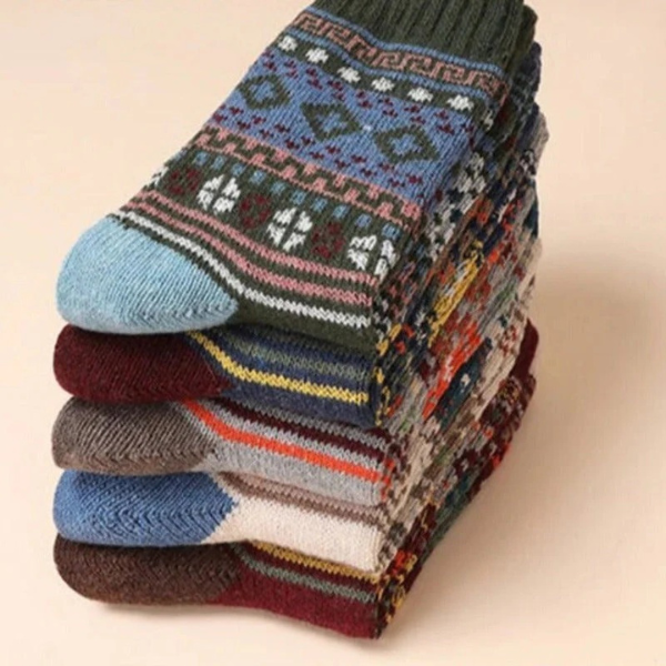 Chaussettes Thermiques Scandinaves en Laine Mélangée