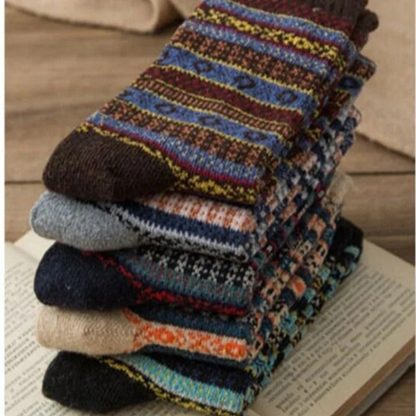 Chaussettes Thermiques Scandinaves en Laine Mélangée