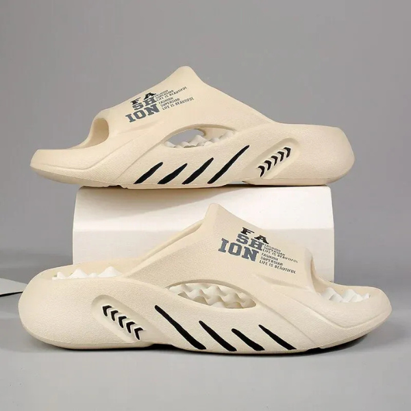 Chaussons Confort Pieds & Soulagement Douleur * Orthopedische Massageslippers | Pijnverlichting | Ondersteuning van de Boog Electro Paris Beige 3