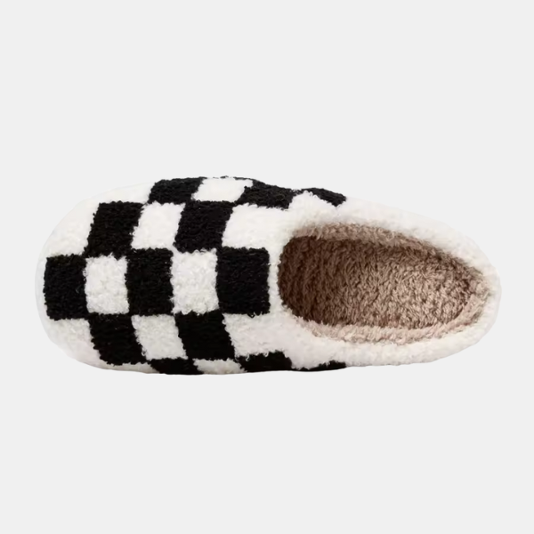 Chaussons Douillets – Confort et Style Damier Unisex Slippers Electro Paris