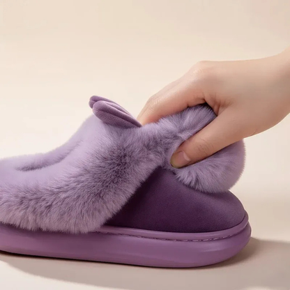 Chaussons Enfants en Peluche avec Oreilles de Lapin Slippers Electro Paris