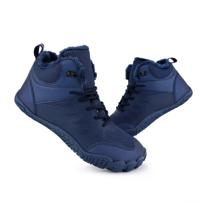 Chaussures Barefoot Hiver – Chaudes et Imperméables Electro Paris Bleu 36