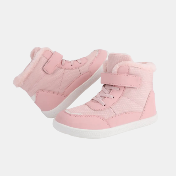 Chaussures Minimalistes Enfants – Chaudes et Imperméables Electro Paris Blanc / Rose 25 | 3 - 4 ans