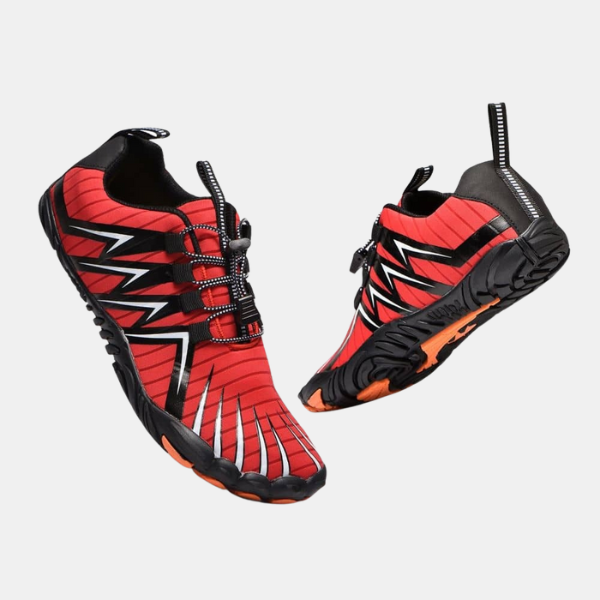 Chaussures Barefoot Antidérapantes Unisexes Electro Paris Rouge 35