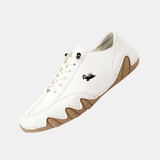 Chaussures Barefoot en Cuir pour Homme et Femme – Chaussures de Marche Minimalistes à Bouts Larges Chaussures Electro Paris Blanc 36