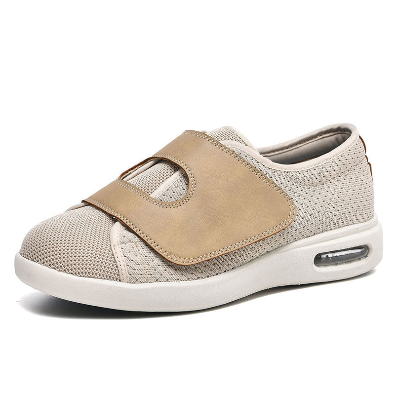 Chaussures Orthopédiques Confortables pour Pieds Enflés – Ajustement Large et Respirant Chaussures Electro Paris Beige 37