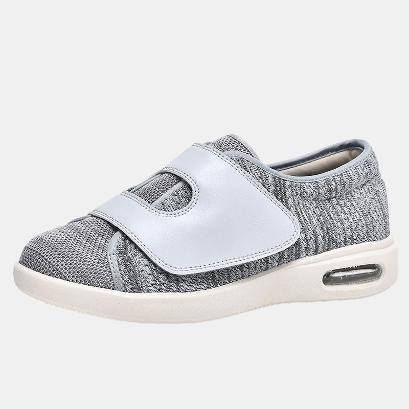 Chaussures Orthopédiques Confortables pour Pieds Enflés – Ajustement Large et Respirant Chaussures Electro Paris Gris 37