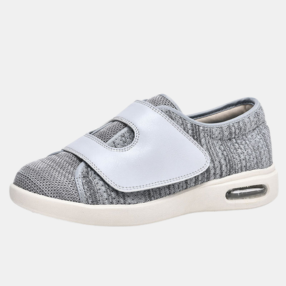 Chaussures Orthopédiques Confortables pour Pieds Enflés – Ajustement Large et Respirant Chaussures Electro Paris Gris 37