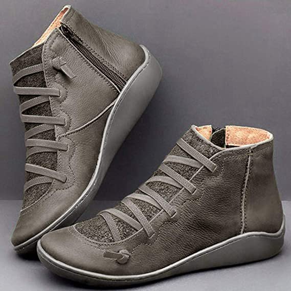 Chaussures pour femmes - Cuir souple et soutien ergonomique pour un look quotidien Chaussures orthopédiques Electro Paris Gris 35