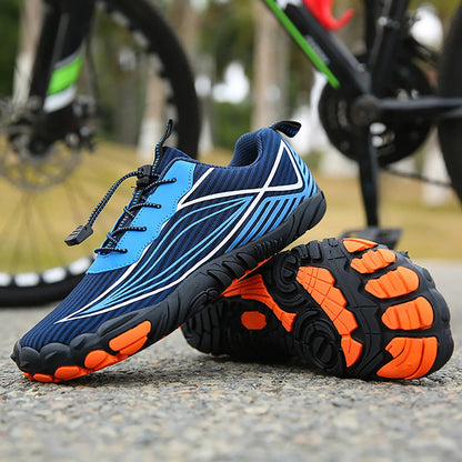 Chaussures de VTT Antidérapantes pour Hommes – Chaussures de Cyclisme avec Boîte à Orteils Large Chaussures de cyclisme Electro Paris Bleu 36