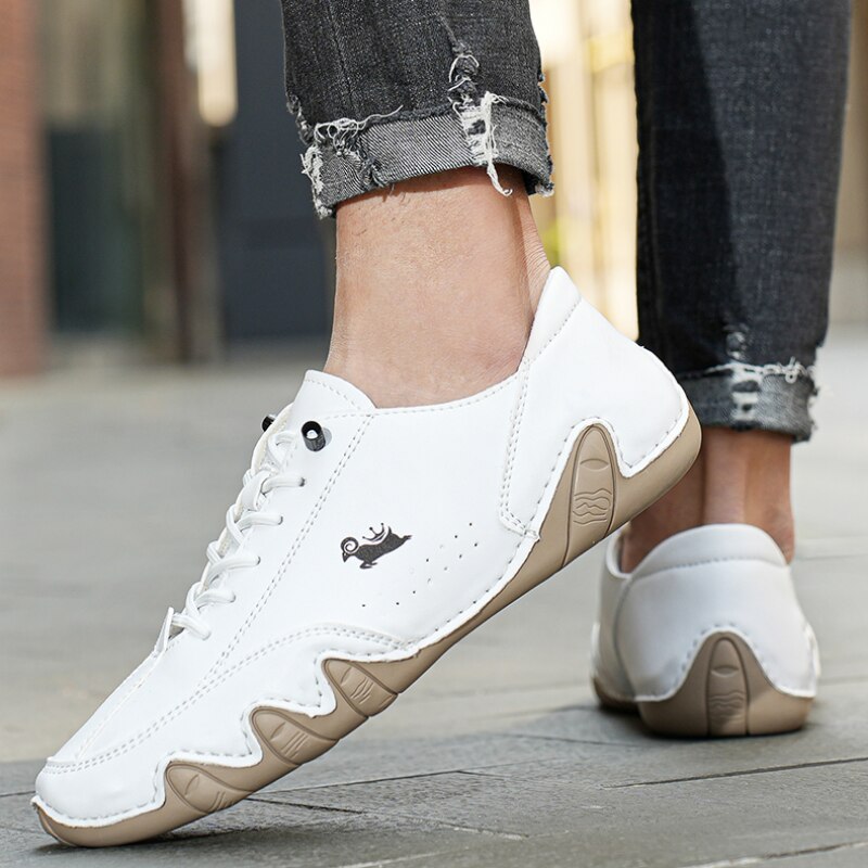 Chaussures Barefoot en Cuir pour la Marche – Chaussures Minimalistes Unisexes à Boîte à Orteils Large Chaussures Electro Paris