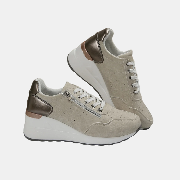 Chaussures de Marche Orthopédiques pour Femme – Baskets Légères avec Semelle à Coussin d'Air Chaussures orthopédiques Electro Paris Gris 36
