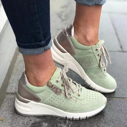 Chaussures de Marche Orthopédiques pour Femme – Baskets Légères avec Semelle à Coussin d'Air Chaussures orthopédiques Electro Paris Vert 36
