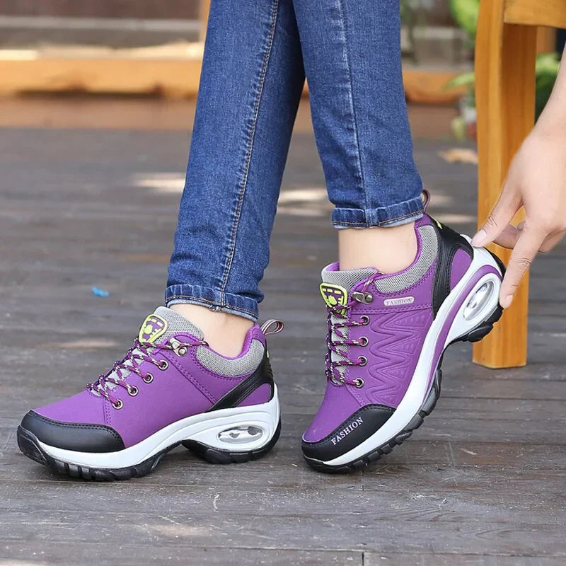 Chaussures de Sport pour Femmes - Confort avec Coussin d'Air et Semelle Antidérapante Chaussures de sport pour femmes Electro Paris Violet 35