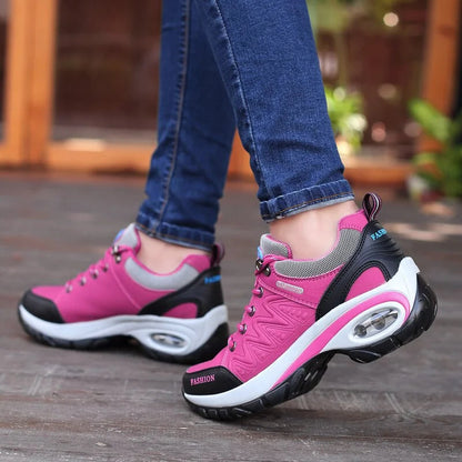 Chaussures de Sport pour Femmes - Confort avec Coussin d'Air et Semelle Antidérapante Chaussures de sport pour femmes Electro Paris Rose 35