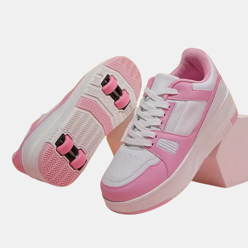 Chaussures De Sport – Chaussures À Roulettes Polyvalentes Pour Enfants Et Adultes Patins à roulettes Electro Paris Rose 29
