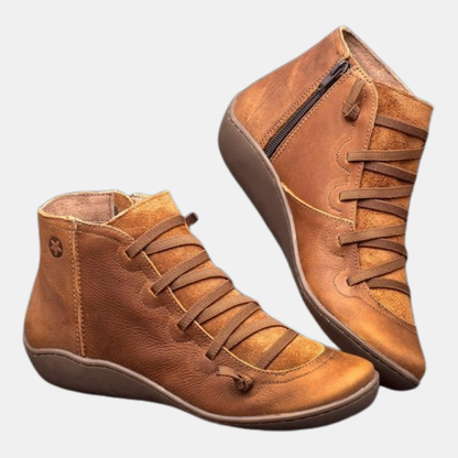 Chaussures pour femmes - Cuir souple et soutien ergonomique pour un look quotidien Chaussures orthopédiques Electro Paris Marron 35