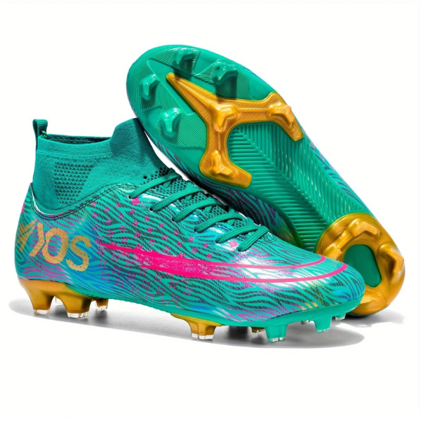 Chaussures de Football à Adhérence Renforcée – Soutien de Cheville Haute Fashion Electro Paris Clair de Lune 35