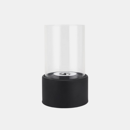 Cheminée de Table Bioéthanol Sans Fumée en Verre pour Ambiance Intérieure Extérieure Cheminées et poêles Electro Paris Noir