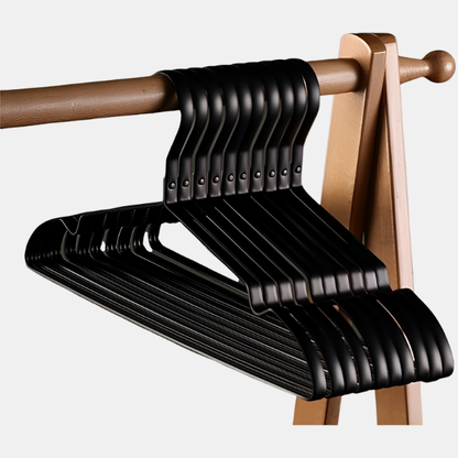 Cintres Antidérapants en Aluminium – Finition Dorée Premium Casa Electro Paris Noir Ensembles de 10 pièces