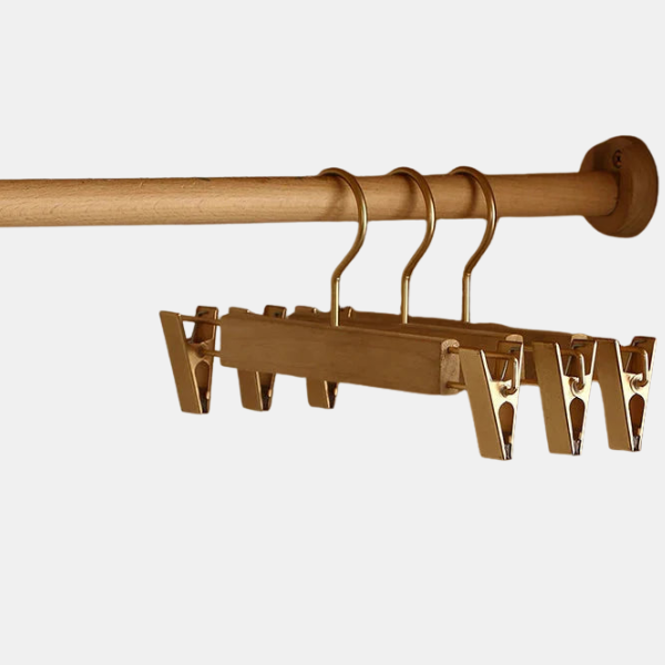 Cintres Élégants en Bois – Maintien Parfait pour Vos Vêtements storage & organizers Electro Paris Porte-pantalon (2 pièces)