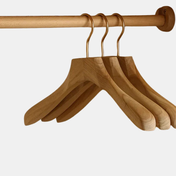 Cintres Élégants en Bois – Maintien Parfait pour Vos Vêtements storage & organizers Electro Paris L-39cm H-24cm (2 pièces)