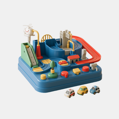 Circuit d'Aventure pour Tout-Petits – Jouet de Sauvetage Urbain Éducatif Jouets éducatifs Electro Paris Bleu clair