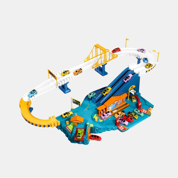 Circuit de Course Puzzle Aventure – Tapis de Jeu de Voiture à Encastrer pour Enfants Jeux de plein air Electro Paris Piste de course électrique