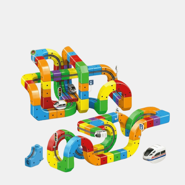 Circuit de Train 3D pour Enfants avec Train Rechargeable Electro Paris 51 pièces - Comprenant 1 train