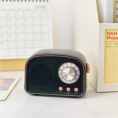 Haut-Parleur Bluetooth Rétro Classique – Système Audio Sans Fil Élégant au Style Radio Vintage Radio Electro Paris