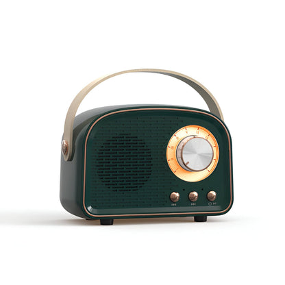 Haut-Parleur Bluetooth Rétro Classique – Système Audio Sans Fil Élégant au Style Radio Vintage Radio Electro Paris Noir