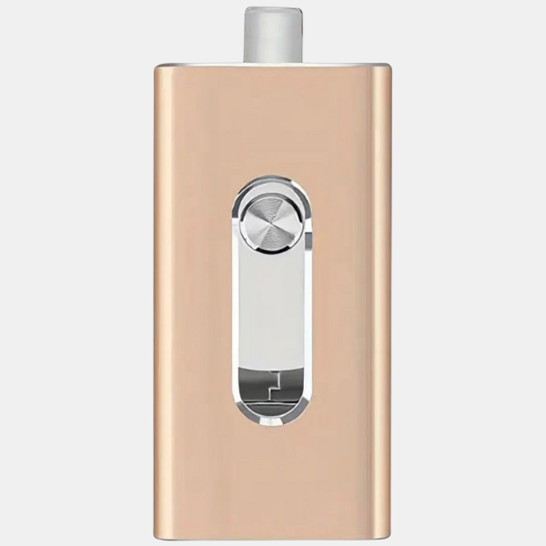 Clé USB Multiport 3-en-1 – Stockage Pratique Electro Paris Doré 64 Go