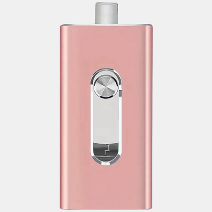 Clé USB Multiport 3-en-1 – Stockage Pratique Electro Paris Rose 64 Go